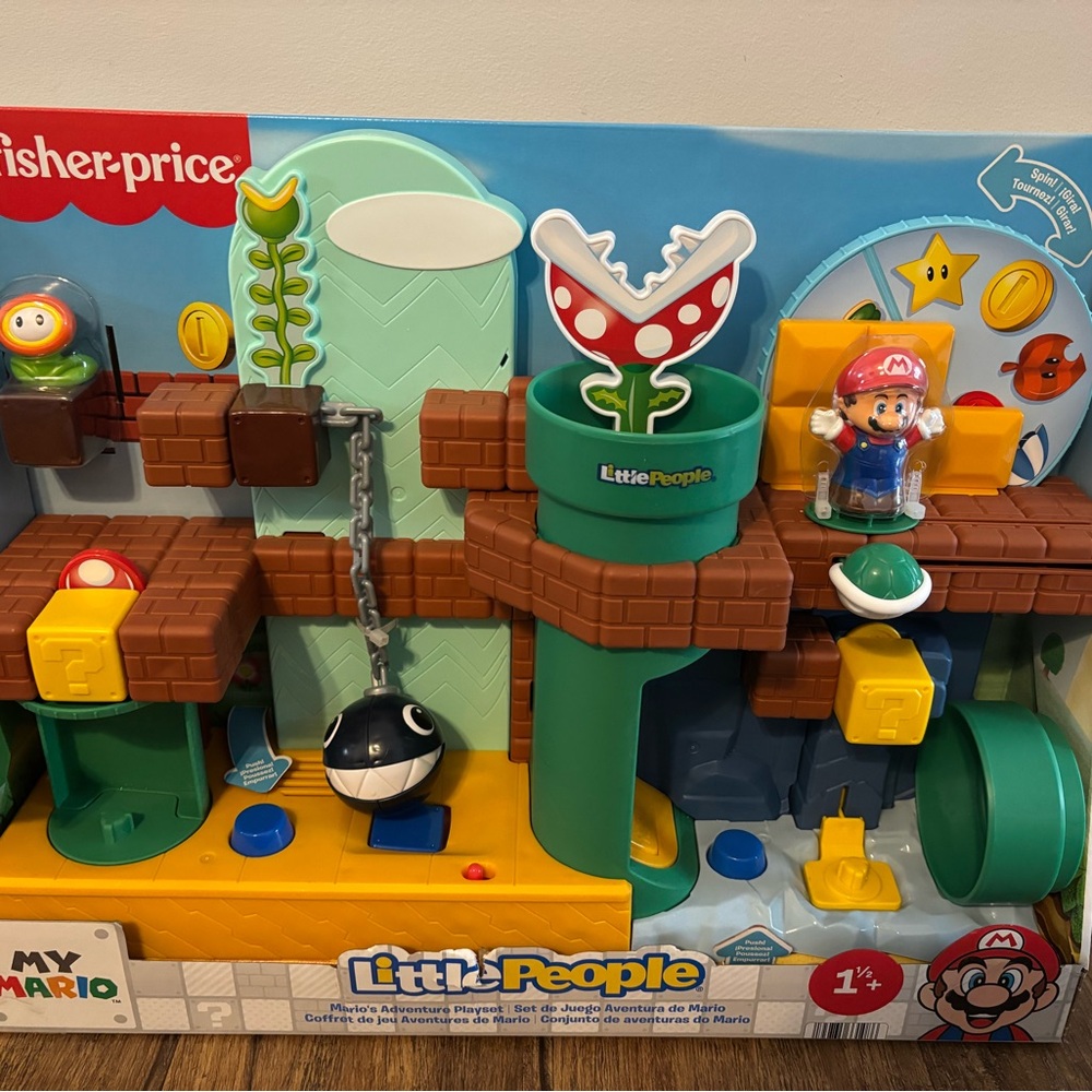 Fisher-Price Little People Mario Adventure Playset - Red, Green, Brown